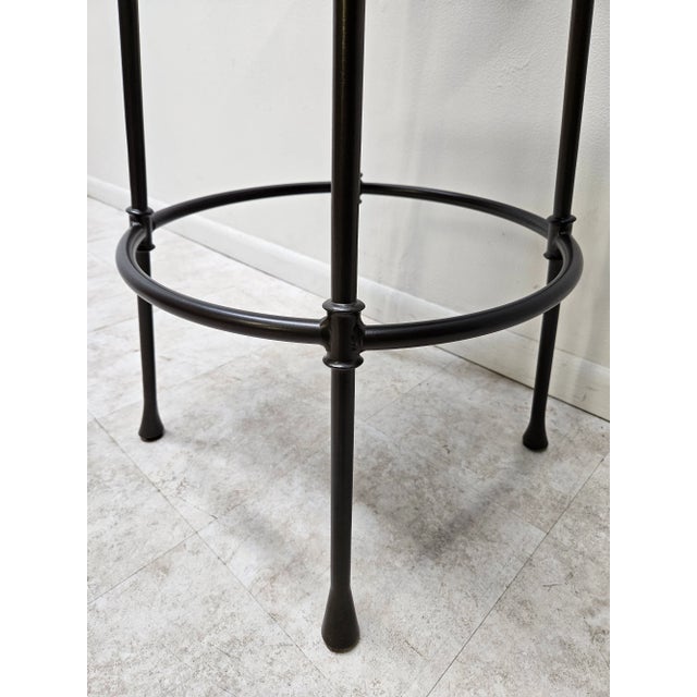 1990s Ethan Allen Biscayne Swivel Counter Bar Stool For Sale - Image 9 of 12
