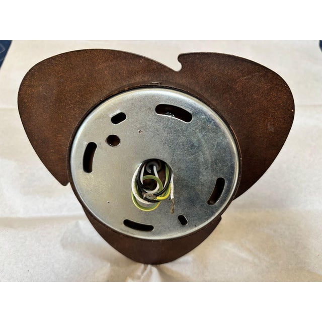 Italian Murano Frosted Glass and Bronze Finish Wall Sconce Clover Base For Sale - Image 10 of 18