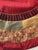 1970s Gorgeous Large Vintage Burgundy Gold Brocade Christmas Tree Skirt For Sale - Image 5 of 6