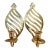 Late 20th Century Solid Brass Cutout Design Wall Candle Sconces - A Pair For Sale