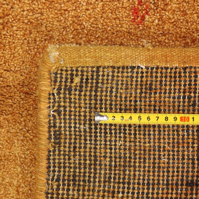 Textile Indian Wool and Cotton Gabbeh Rug For Sale - Image 7 of 8