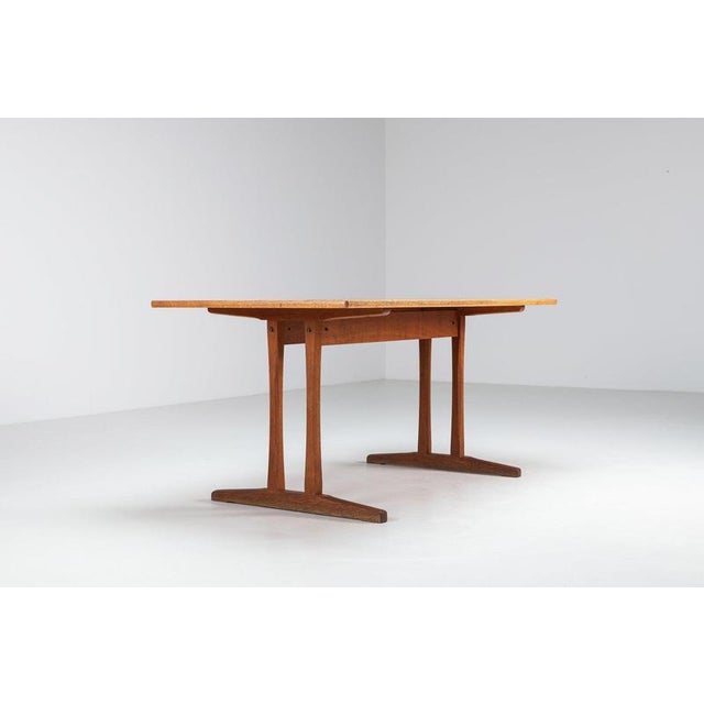 C18 Shaker Dining Table in Oak attributed to Børge Mogensen for FDB, Denmark, 1947 For Sale - Image 6 of 16