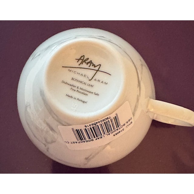 Contemporary Michael Aram Botanical Leaf Cups-New - Set of 6 For Sale - Image 3 of 5