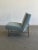 Blue 1970s Armless Lounge Chair Attributed to Florence Knoll For Sale - Image 8 of 12