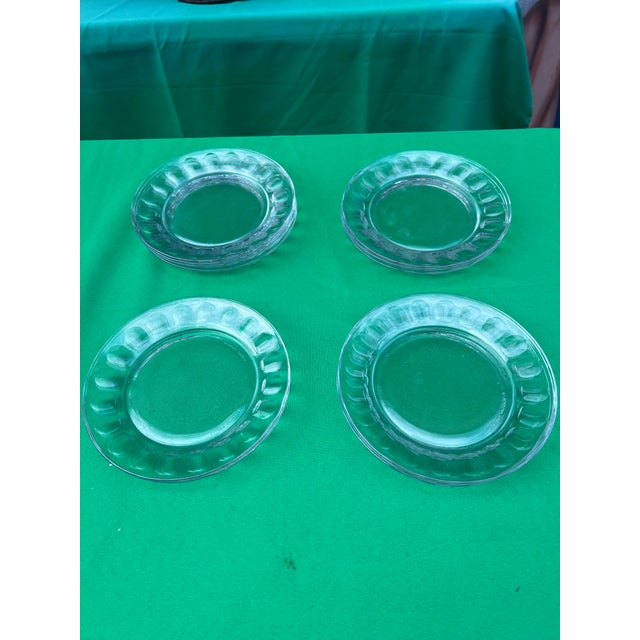 Glass Vintage Collection of Arcoroc French Glass Plates- Set of 12 For Sale - Image 7 of 11