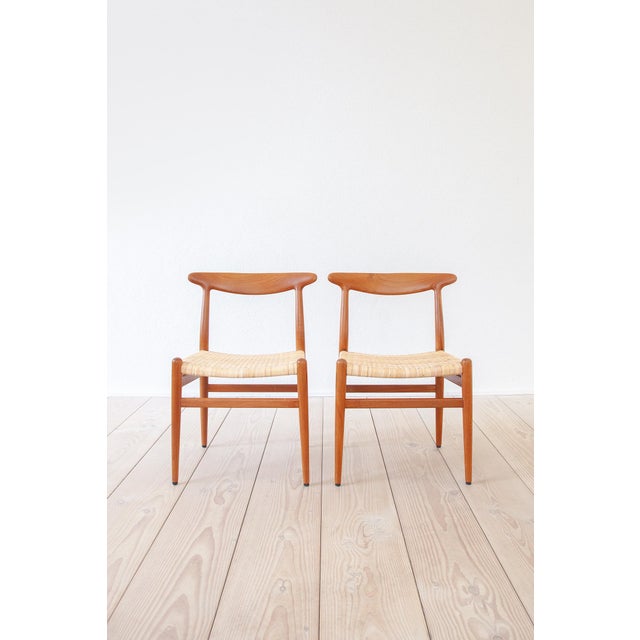 W2 Dining Chairs by Hans J. Wegner for C. M. Madsen, Denmark, 1960s, Set of 4 For Sale - Image 9 of 14
