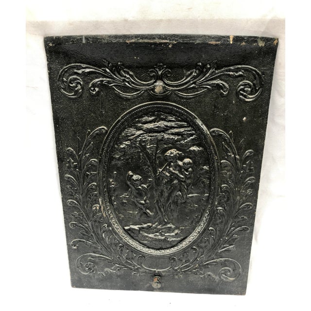 Traditional Late 1800s Cast Iron Summer Fireplace Door/Grate/Screen For Sale - Image 3 of 13