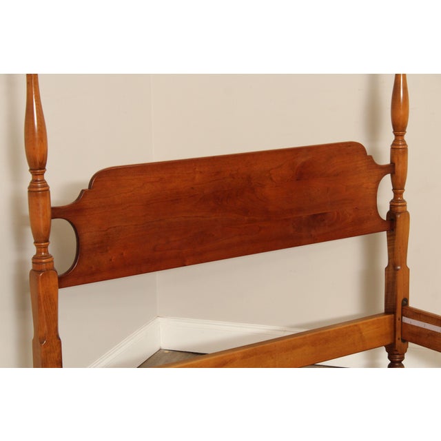 L. & J.G. Stickley Vintage Cherry Full-Size Poster Bed For Sale In Philadelphia - Image 6 of 13