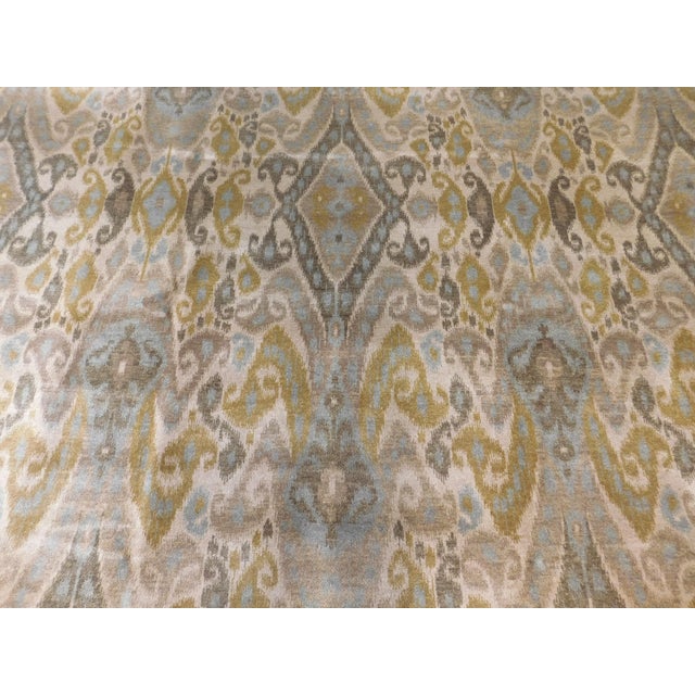 Hand Knotted Rug of Ikat Design in Soft Color Palette. For Sale - Image 11 of 18