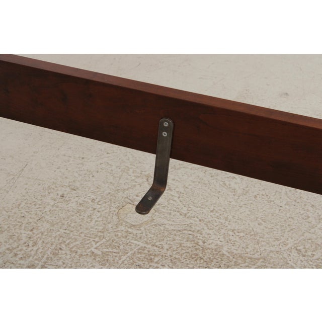 Wood Bench Made Custom Cherry Queen Size Country Poster Bed For Sale - Image 7 of 17