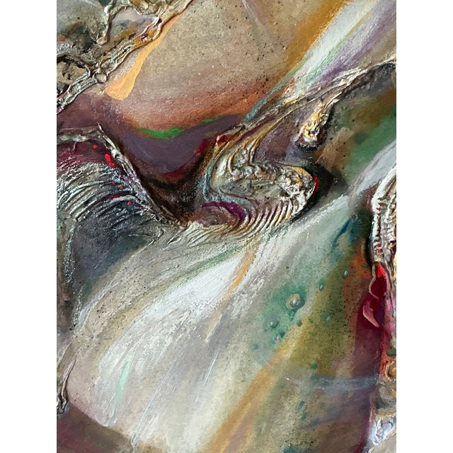 Monumental Original Abstract Mixed Media Painting by David Stephens, 77.5" X 66" For Sale In Phoenix - Image 6 of 8