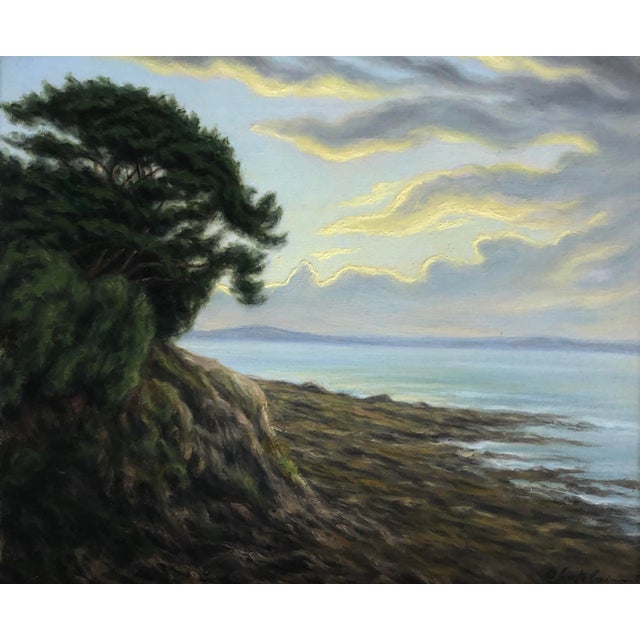 Jules Robert Chatelain, Pointe d'Aradon, Bretagne, 1957, Oil on Canvas, Framed For Sale - Image 10 of 10