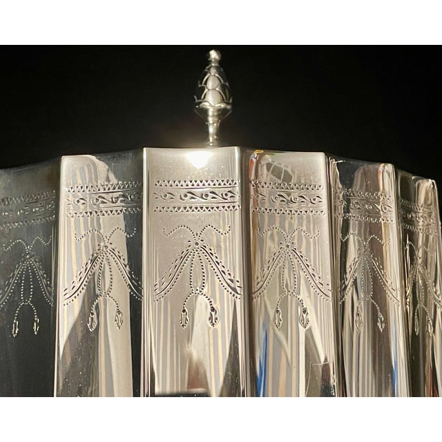 Silver 1920s Tiffany & Company Paul Revere Fluted Panel Silverplate Tea Set For Sale - Image 8 of 12