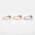 Modern Set of 3 Cartier Hindu Diamond Rings EU 45 US 3 1/4 Estate 18k Gold Flower Band size 3.75 For Sale - Image 3 of 6