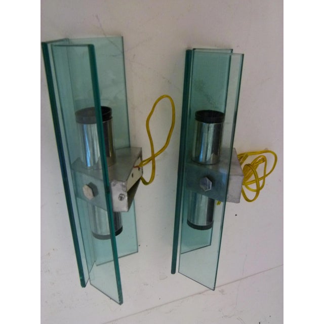 Italian Murano Glass Lamps from VECA, 1970s, Set of 2 For Sale - Image 4 of 5