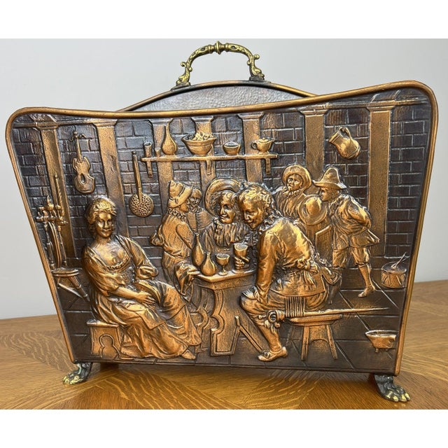 Vintage French Style Newspaper Rack For Sale - Image 3 of 13
