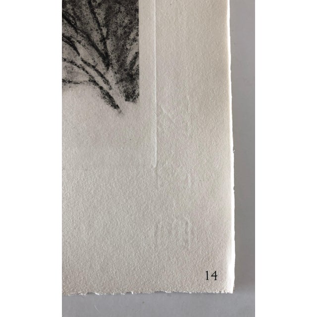 Paul JeffayJudaica Jewish Shtetl Etching Hasidic Rabbi, Meditation Vintage Chassidic Print, c.1950's For Sale - Image 4 of 6