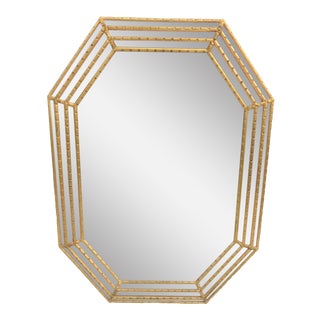 La Barge Italian Style Mirrored Frame Mirror For Sale