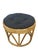 Wood Pair of 1970s Vintage Rattan and Bamboo Round Ottoman Footstools For Sale - Image 7 of 18