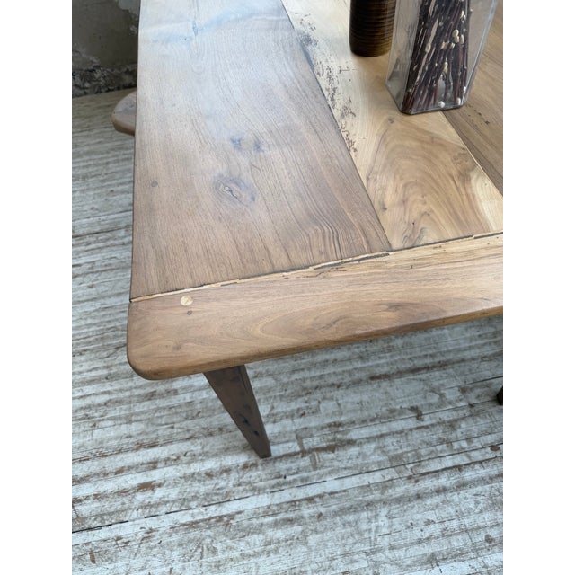 Farmhouse Walnut Table with Spindle Legs, 1950 For Sale - Image 18 of 18