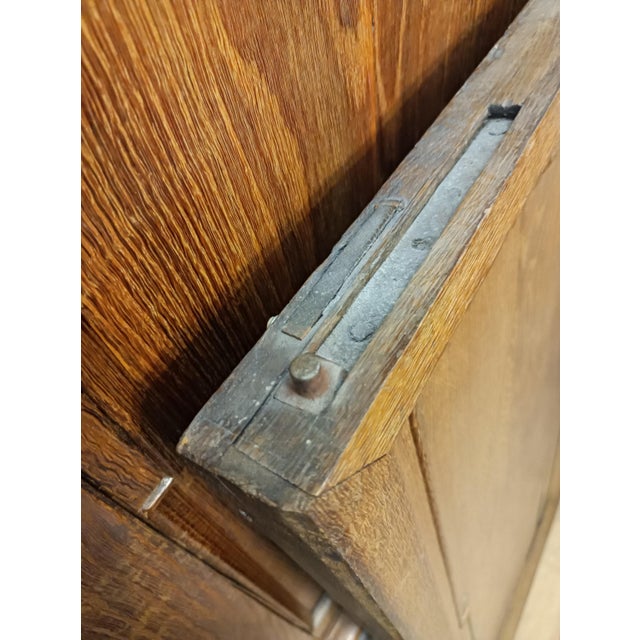 Antique Oak Baroque Armoire Wardrobe, Northern Europe, 1730 For Sale - Image 14 of 18