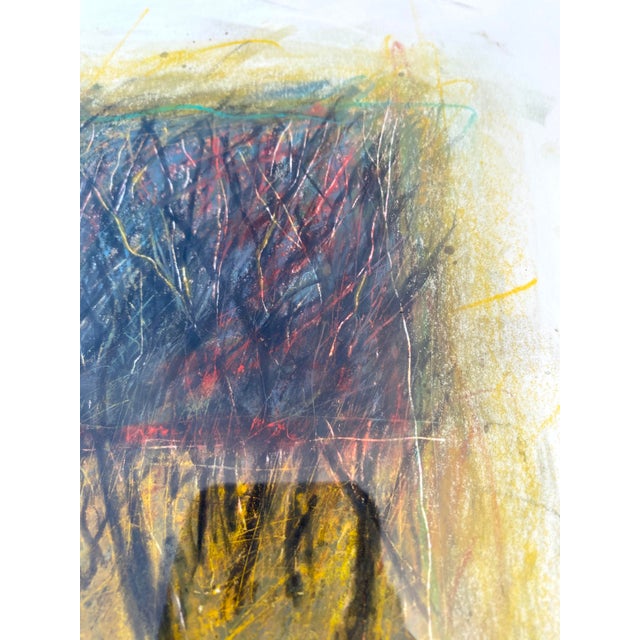 1990s 1990s New Mexico Artist Kevin Tolman Mixed Media Original Painting "In the Bosque" Southwestern Art For Sale - Image 5 of 9