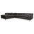 Courage Leather Chrome Corner Sofa in Grey Anthracite with Manual Function by Ewald Schillig For Sale - Image 18 of 18