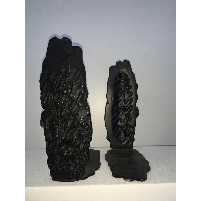 Postmodern Abstract Bronze Sculptures by Graziano Pompili, Italy, 1980s, Set of 2 For Sale - Image 14 of 18