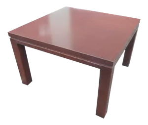 Mid-Century Modern Henredon Expresso Parquet Top Side Table