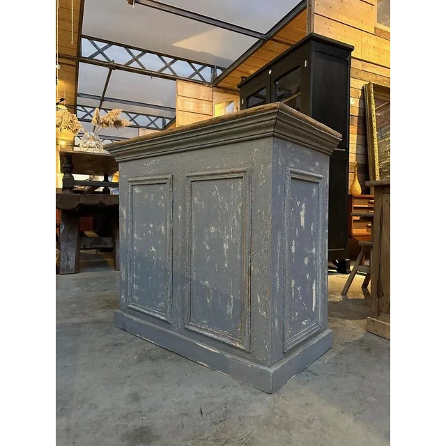 Small Patinated Counter, Early 20th Century For Sale - Image 3 of 9