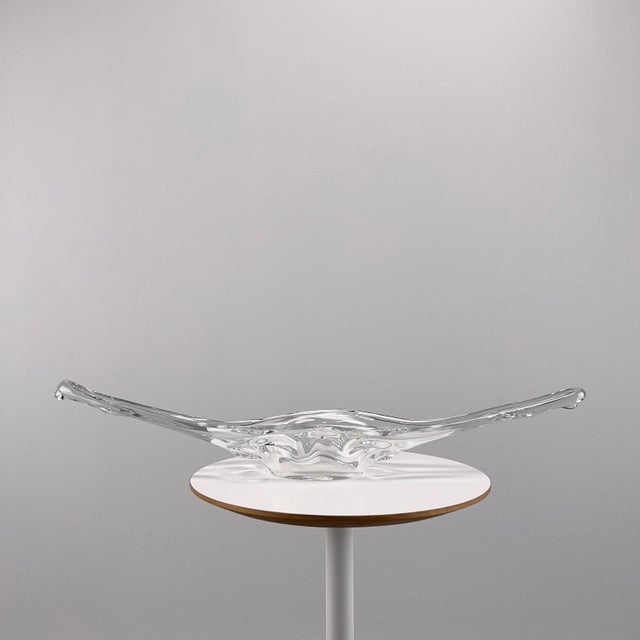 Vintage Crystal Glass Bowl, France, 1970s For Sale - Image 9 of 9