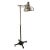 Vintage Mid 20th Century Chrome Industrial Floor Lamp on Wheels For Sale - Image 4 of 13