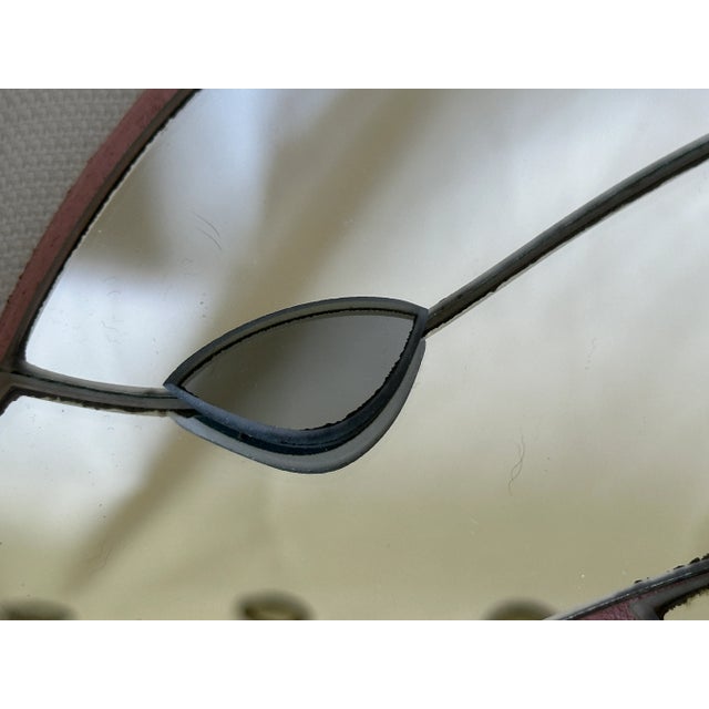 Vintage 1980s Monumental Coastal Trim Dolphin Wall Mirror For Sale - Image 9 of 10