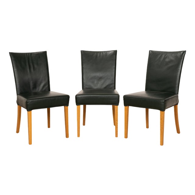 Leather Chairs by Bert Plantagie, Set of 3 For Sale