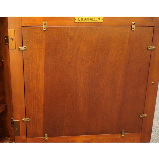 Wood Ethan Allen Townhouse Collection 23" Accent End Table / Media Component Cabinet 30-9731 For Sale - Image 7 of 12