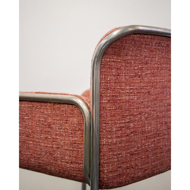 Space Age Chrome Steel Armchair, 1980s For Sale - Image 6 of 7