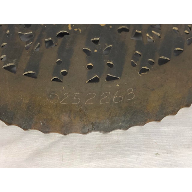 Early 20th Century Art Nouveau Bronze Maiden Plate: Repousse Wall Plaque For Sale - Image 5 of 8