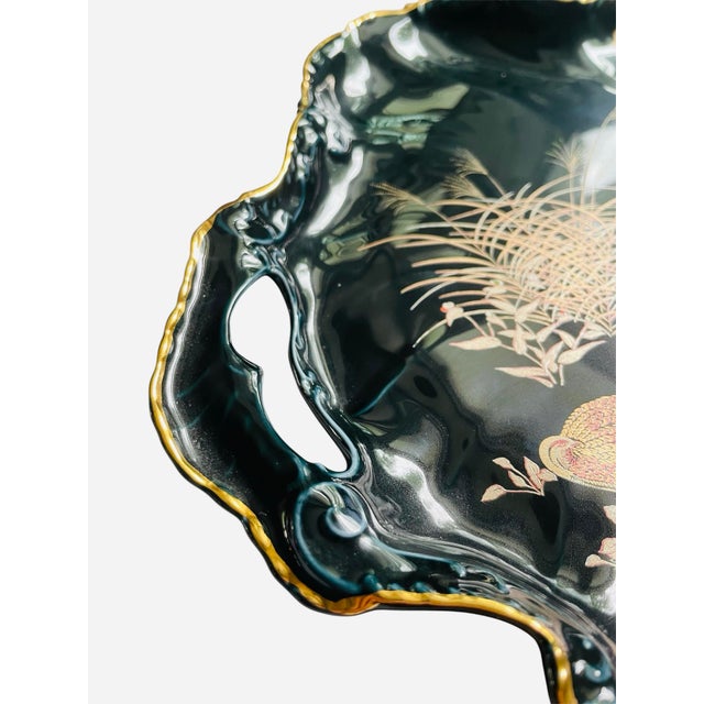 Chinoiserie Vintage Capeans Porcelana Espana Platter For Sale - Image 3 of 7