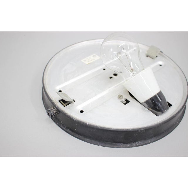 Glass Glass Flushmount Light, Czechoslovakia, 1970s For Sale - Image 7 of 12
