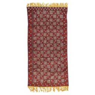 Long Vintage Moroccan Berber Rug For Sale