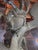 Burnt Umber Antique 1900s Large Victory Bronze Statue on Marble Base Snakes Symbol Triumph Over Evil For Sale - Image 8 of 15