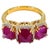 Bochic "Capri" 3 Natural Ruby Gem Ring Set In 18K Gold & Silver For Sale - Image 9 of 18