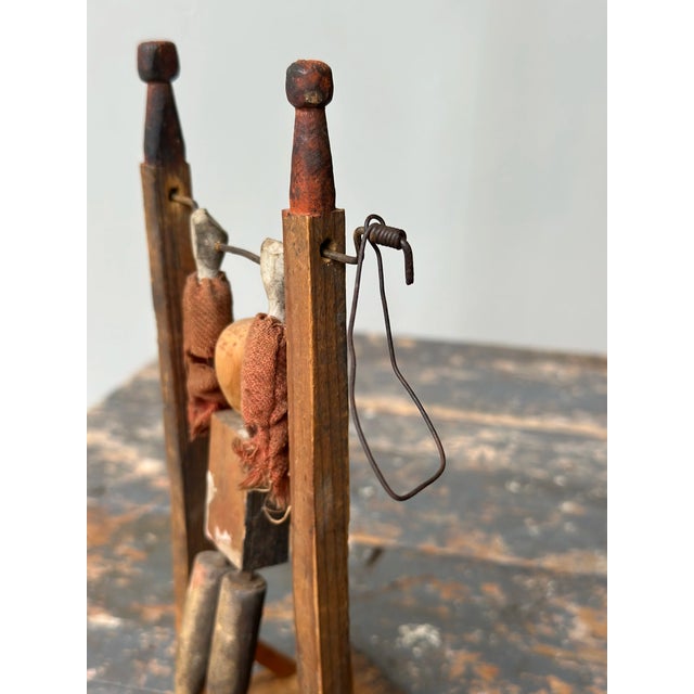 Vintage Folk Art Acrobat Whirligig, Circa 1st-Half 20th Century For Sale - Image 10 of 18