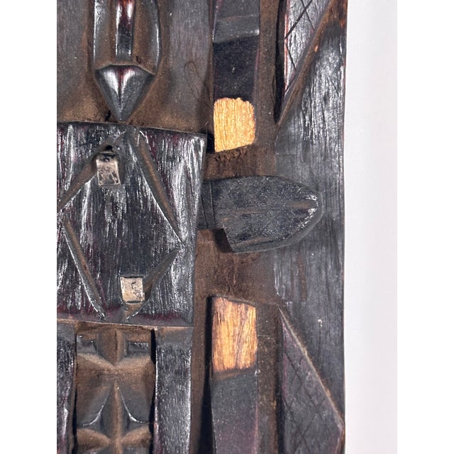 Wood African Dogon Granary Door For Sale - Image 7 of 17