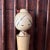 Stylish, elegant kokeshi made by Ryoichi. Noteworthy is the original connection between the upper and lower body....