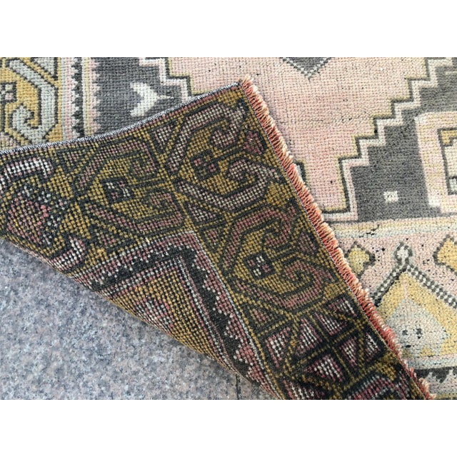 Turkish Oushak Pastel Handwoven Floor Rug - 3′1″ × 5′10″ For Sale - Image 4 of 11