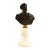 A striking 19th century bronze coronation bust of King George IV, mounted on a turned cream marble pedestal. The finely...
