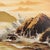Textile Vintage Monumental Coastal Oil Painting Walter Sherwood For Sale - Image 7 of 17