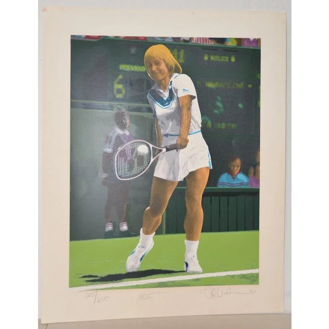 Martina Navratilova Signed Serigraph by Rick Rush C.1985 For Sale - Image 9 of 9