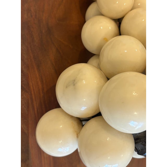 Large Scale Mid-Century Grape Cluster Sculpture Mounted to Wood Base For Sale - Image 9 of 18